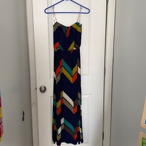Strapless, maxi dress in size Medium. Lightweight and very comfortable